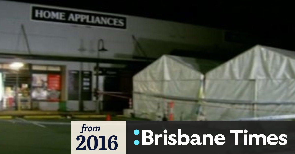 Security guard shot outside Harvey Norman at Everton Park